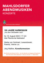 Plakat Mahlsdorfer Abnedmusik 18.08.2024